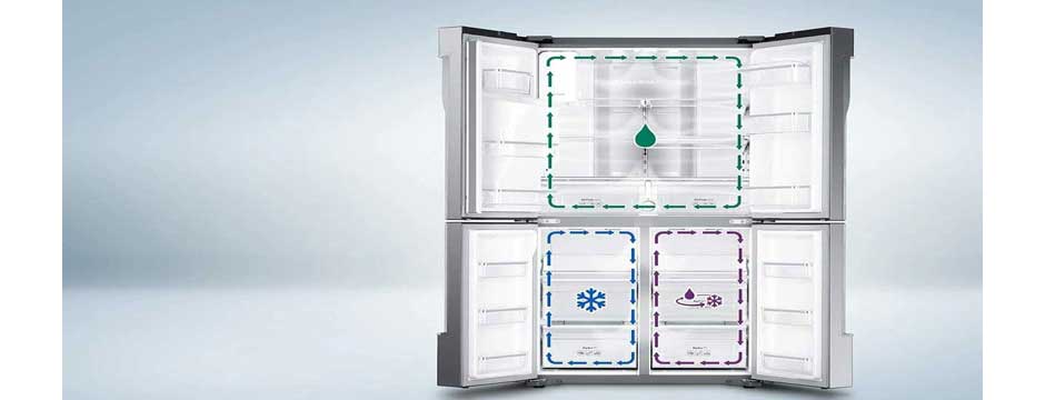 دمای متفاوت در یخچال سامسونگ