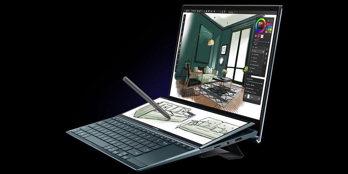 Asus ZenBook Duo 14، انتخابی عالی برای طراحی