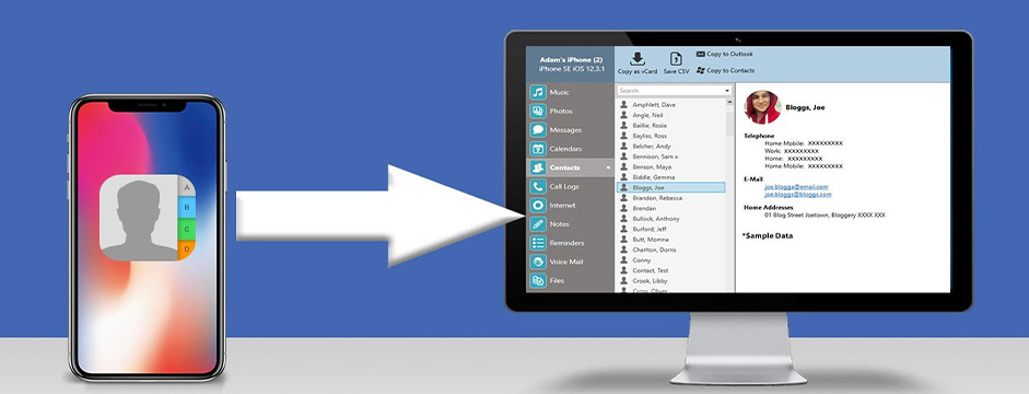 انتقال مخاطبین آیفون به آیفون با استفاده از نرم‌افزار TouchCopy