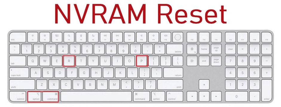 ریست کردن NVRAM قبل از ریست فاکتوری مک بوک