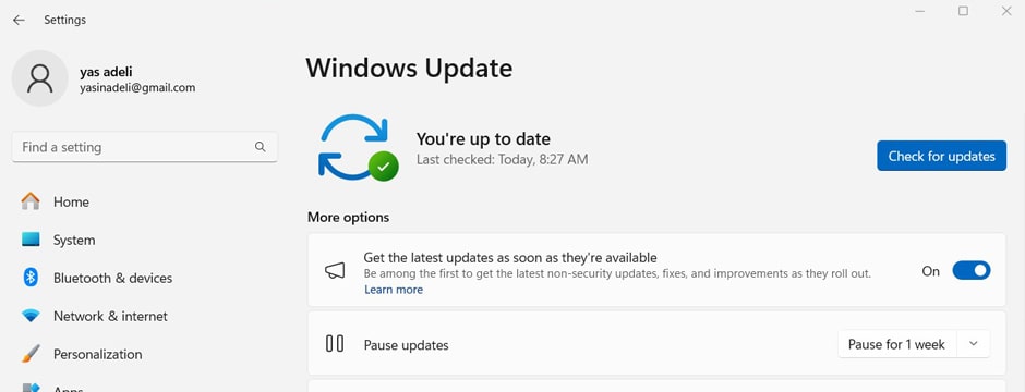 آپدیت کارت گرافیک از طریق windows update