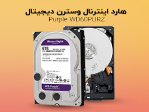هارد دیسک اینترنال وسترن دیجیتال 6 ترابایت Purple WD60PURZ