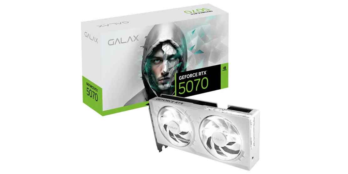 کارت گرافیک RTX 5070 GALAX 1-Click White OC 12GB