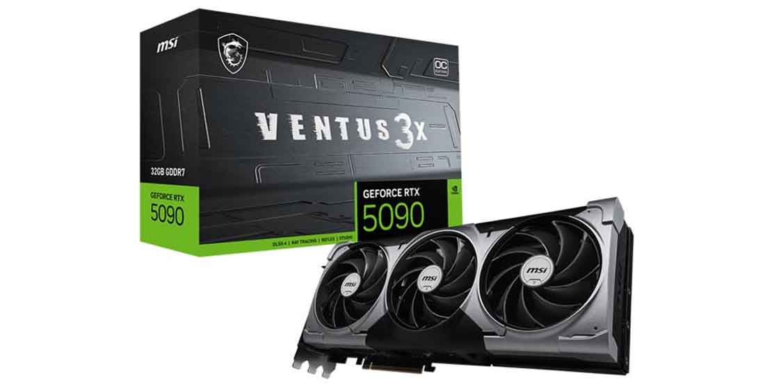 کارت گرافیک MSI RTX 5090 VENTUS 3X OC 32GB