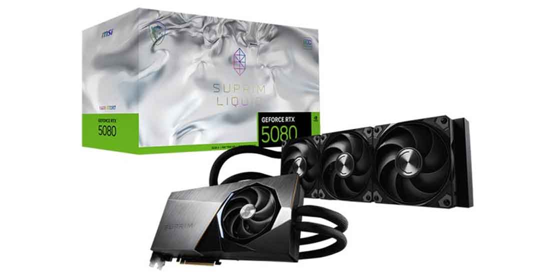 کارت گرافیک RTX-5080-MSI-SUPRIM-LIQUID-SOC-16GB