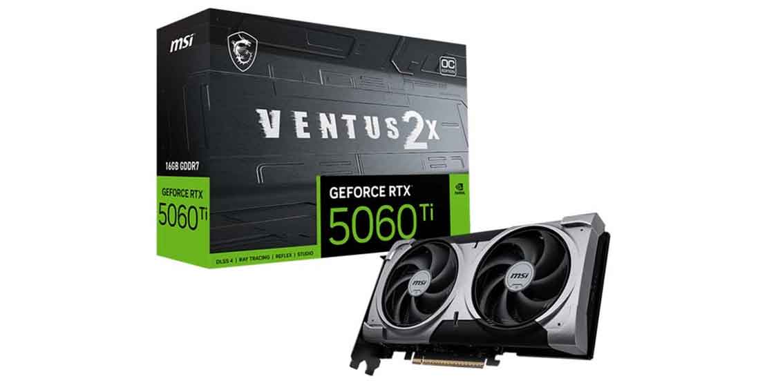 کارت گرافیک MSI RTX 5060 Ti VENTUS 2X PLUS OC 16GB