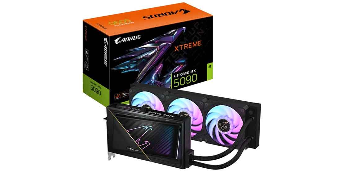 کارت گرافیک RTX-5090-AORUS-XTREME-WATERFORCE-32GB