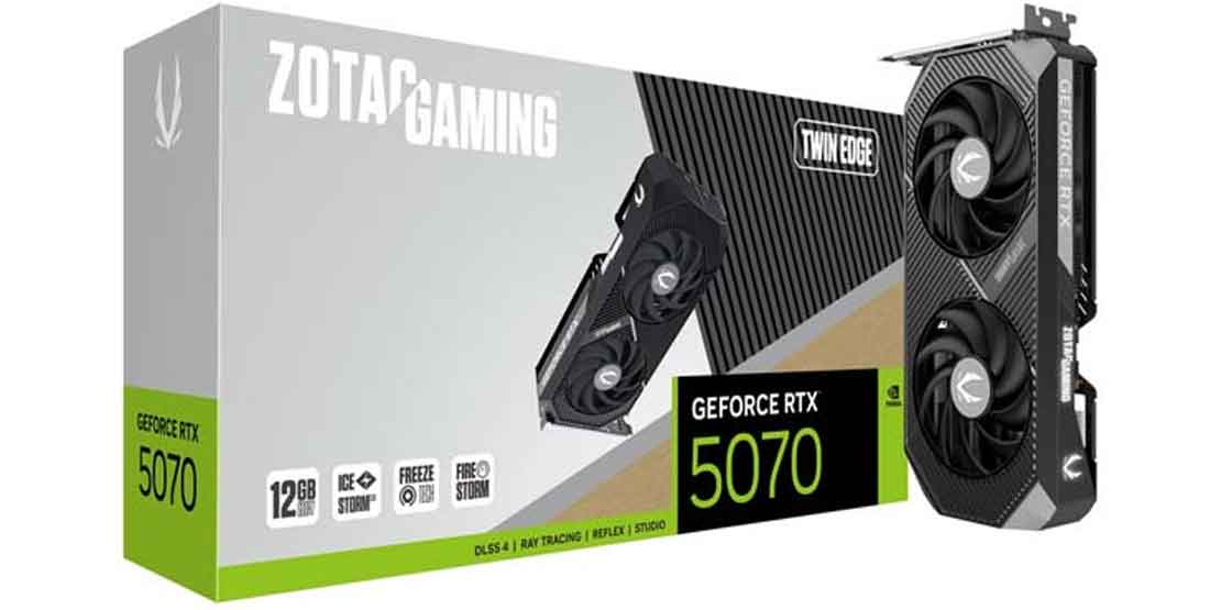 کارت گرافیک RTX 5070 ZOTAC GAMING Twin Edge