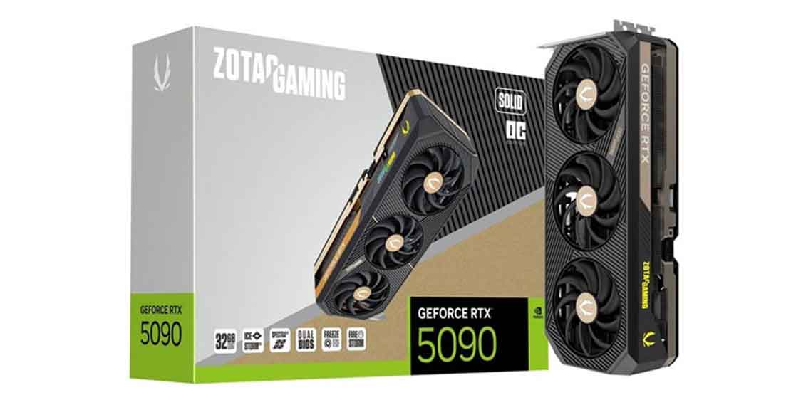 کارت گرافیک زوتک rtx5090 gaming solid-oc
