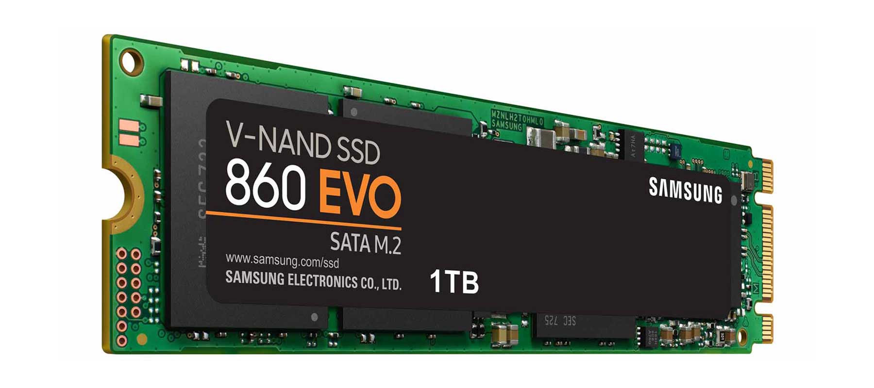 طراحی جمع و جور حافظه SSD سامسونگ 860 EVO SATA M.2