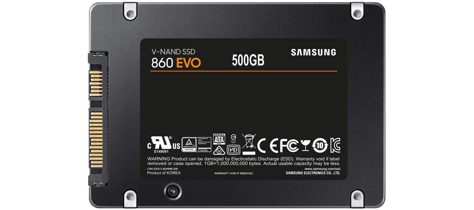 طراحی حافظه SSD سامسونگ 860 EVO SATA 2.5