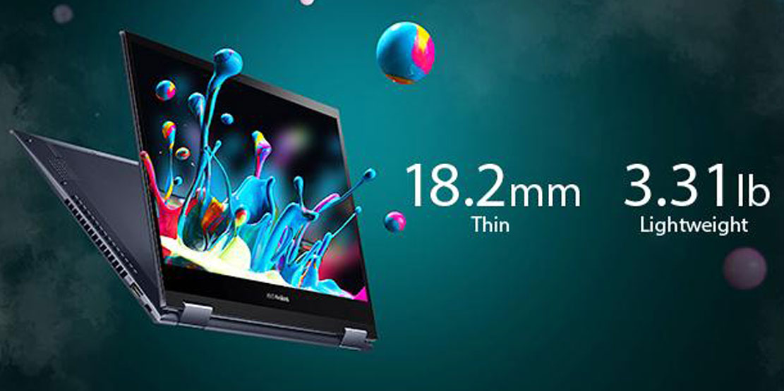 قابلیت x360 لپ تاپ vivobook flip14 x360-fhd
