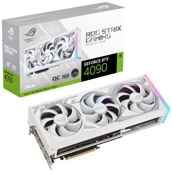 کارت گرافیک RTX 4090 ASUS ROG Strix White OC 24GB همراه باکس