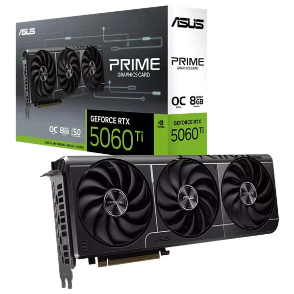 کارت گرافیک RTX 5060 Ti ASUS PRIME OC 8GB