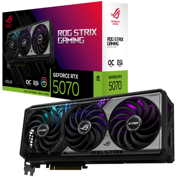کارت گرافیک RTX 5070 ASUS ROG Strix OC 12GB همراه باکس