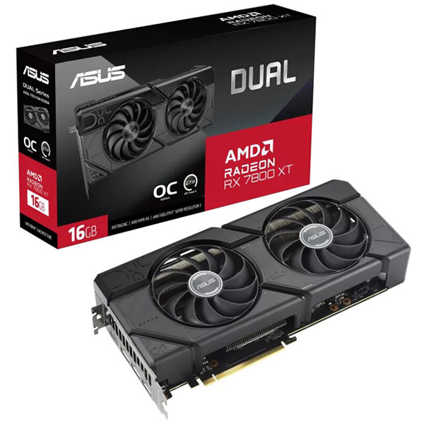 کارت گرافیک RX 7800 XT ASUS Dual OC 16GB