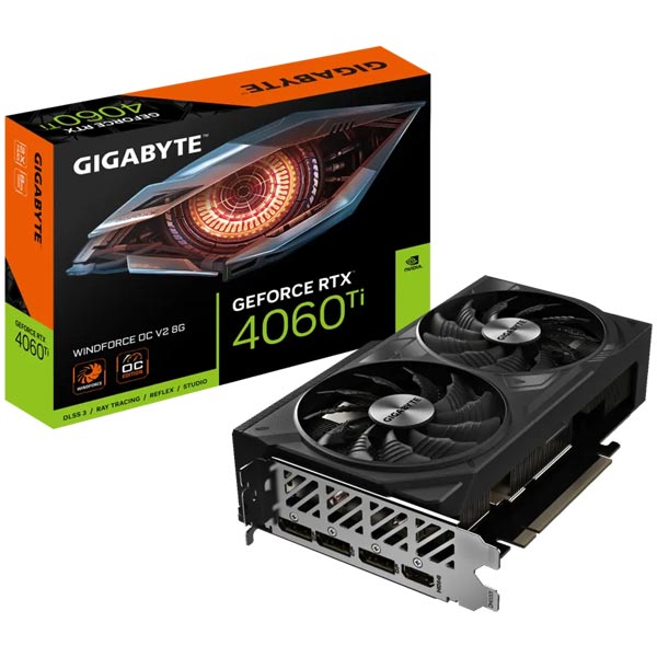کارت گرافیک RTX 4060 Ti GIGABYTE WINDFORCE V2 OC 8GB