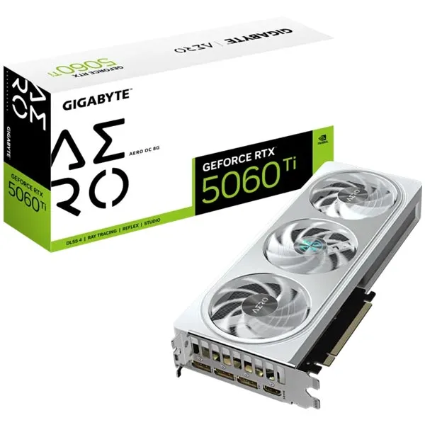 کارت گرافیک RTX 5060 Ti GIGABYTE AERO OC 8GB همراه باکس