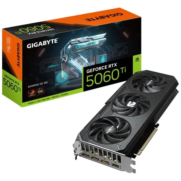 کارت گرافیک RTX 5060 Ti GIGABYTE Gaming OC 8GB همراه باکس