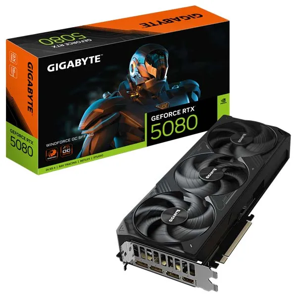 کارت گرافیک RTX 5080 GIGABYTE WINDFORCE SFF OC 16GB