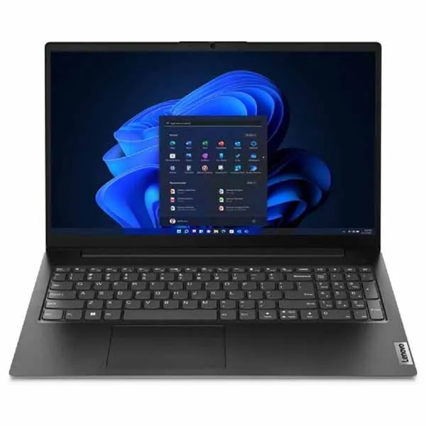 لپ تاپ استوک لنوو Ideapad v15 celeron-N4500 FHD از روبه رو