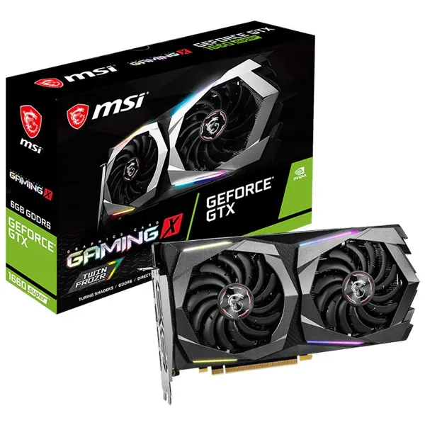 کارت گرافیک GTX 1660 MSI SUPER Gaming X 6GB همراه باکس