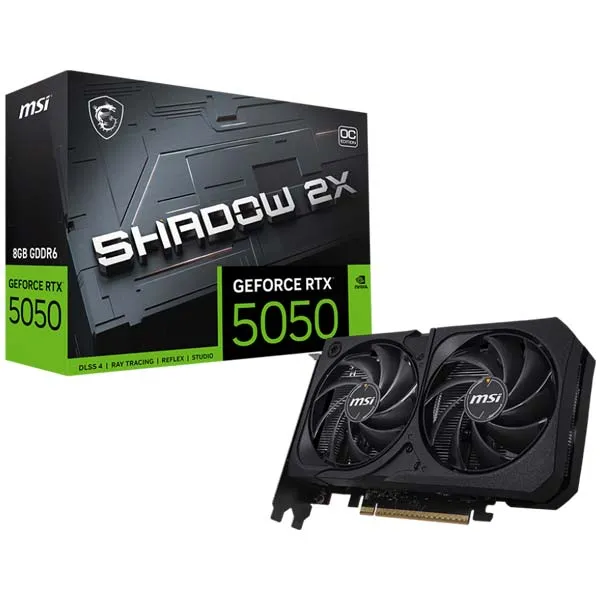 کارت گرافیک RTX 5050 MSI SHADOW 2X OC 8GB