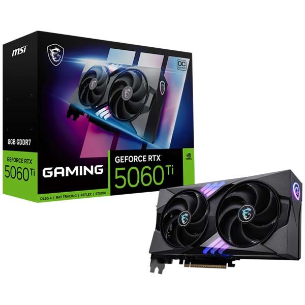 کارت گرافیک RTX 5060 Ti MSI GAMING OC 8GB همراه باکس