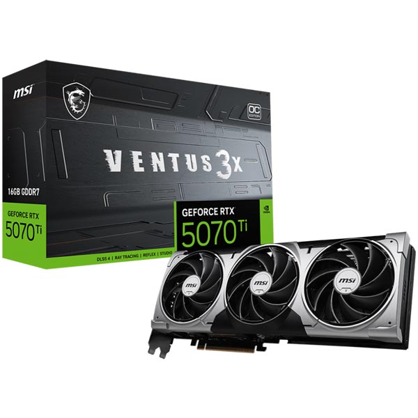 کارت گرافیک RTX 5070 Ti MSI VENTUS 3X OC 16GB