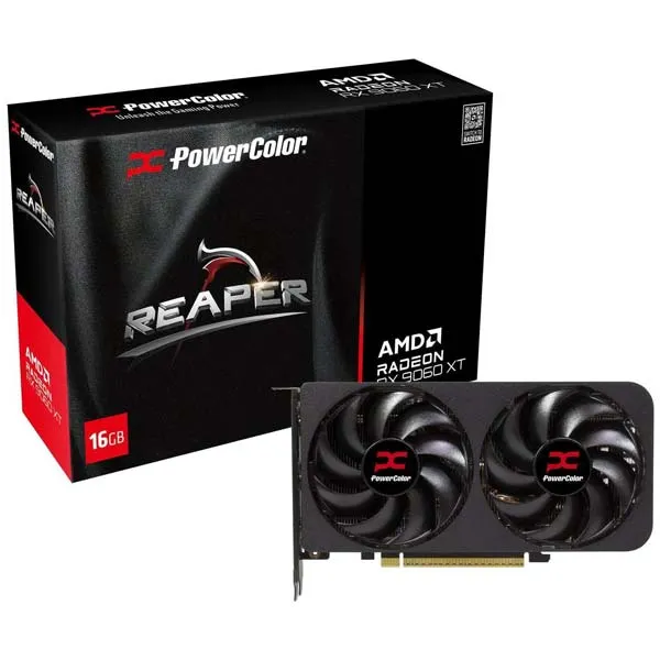 کارت گرافیک RX 9060 XT PowerColor Reaper 16GB همراه باکس
