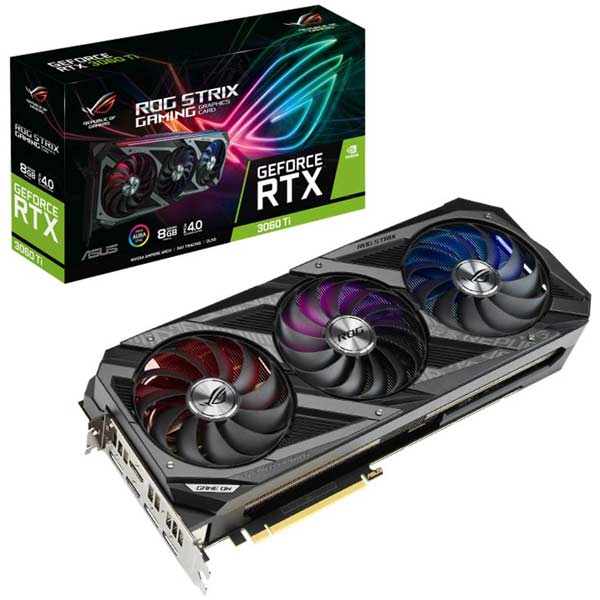 کارت گرافیک RTX 3060 Ti ASUS ROG STRIX GAMING 8GB