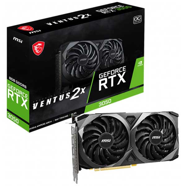 کارت گرافیک RTX 3050 MSI VENTUS 2X OC 8GB