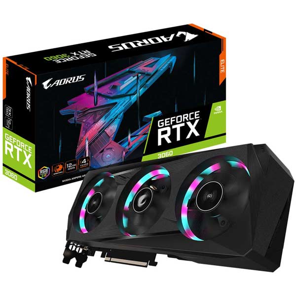 کارت گرافیک RTX 3060 GIGABYTE AORUS ELITE 12GB