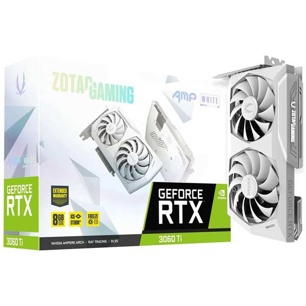 کارت گرافیک RTX 3060 Ti ZOTAC GAMING AMP White 8GB