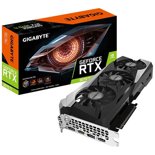 کارت گرافیک استوک RTX 3070 Ti GIGABYTE GAMING OC 8GB