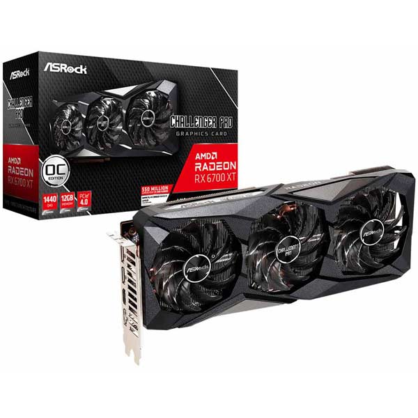 کارت گرافیک RX 6700 XT ASRock AMD Challenger Pro 12GB