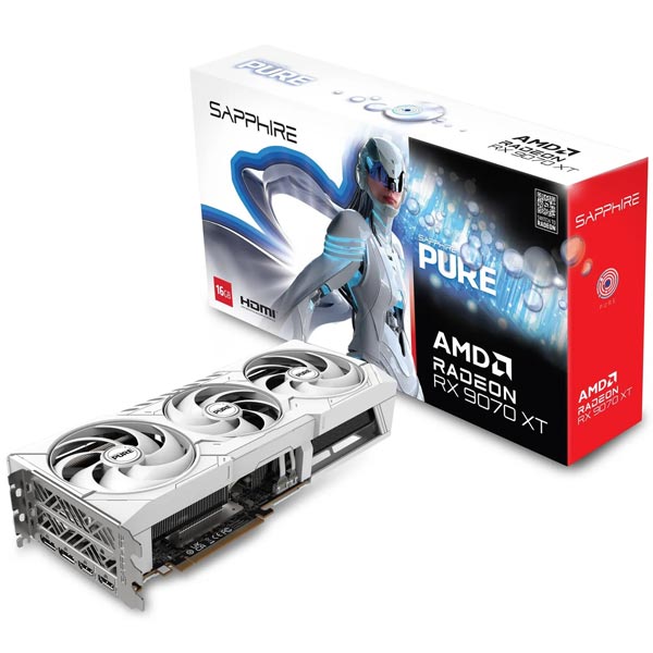 کارت گرافیک RX 9070 XT SAPPHIRE AMD PURE 16GB