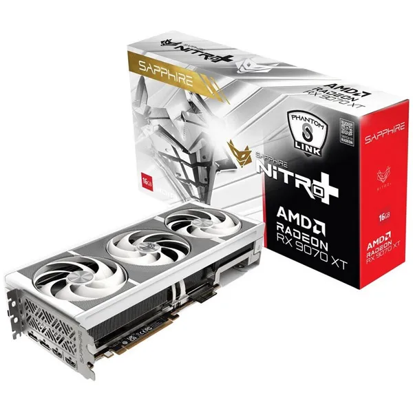 کارت گرافیک RX 9070 XT SAPPHIRE NITRO+ OC PhantomLink همراه باکس