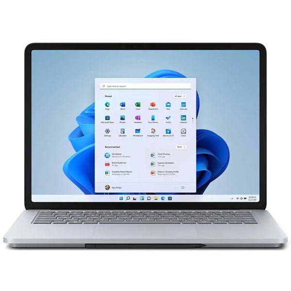 نمای لپ تاپ استوک مایکروسافت 14 اینچ سرفیس Laptop Surface 1 Core i5-11300H لمسی 2K از روبه رو