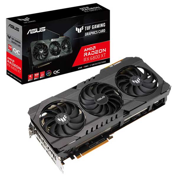 کارت گرافیک ایسوس TUF GAMING RX 6800 XT همراه باکس