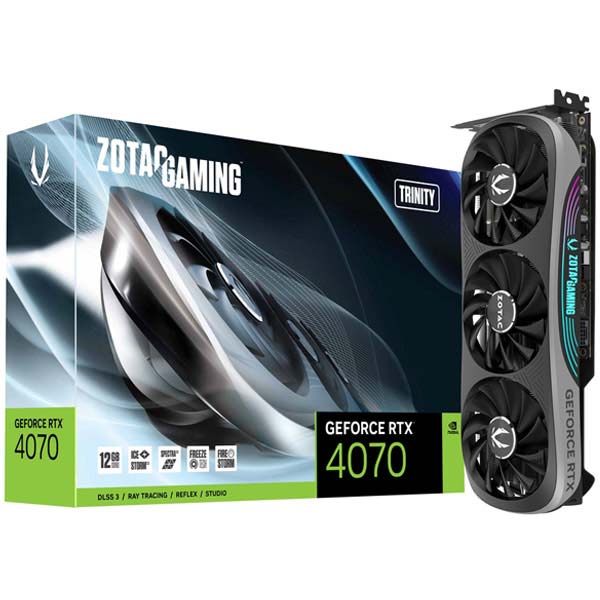 کارت گرافیک RTX 4070 ZOTAC GAMING Trinity 12GB همراه باکس