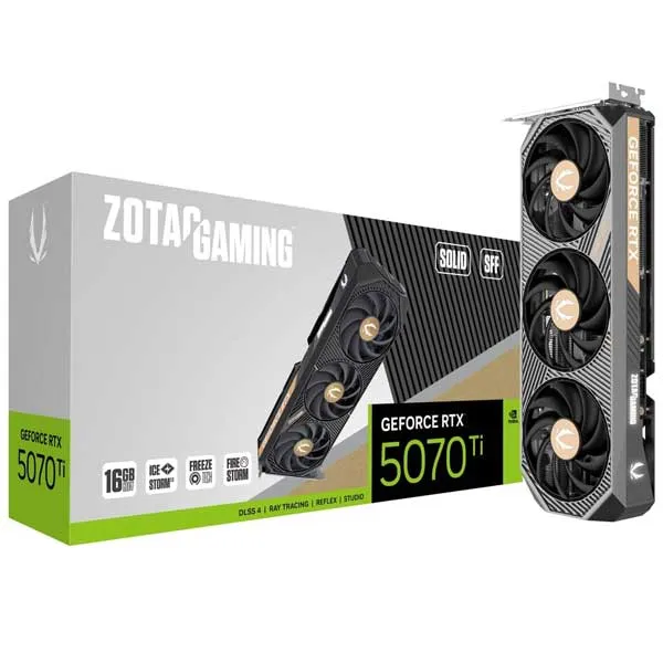 کارت گرافیک RTX 5070 Ti ZOTAC GAMING SOLID SFF 16GB