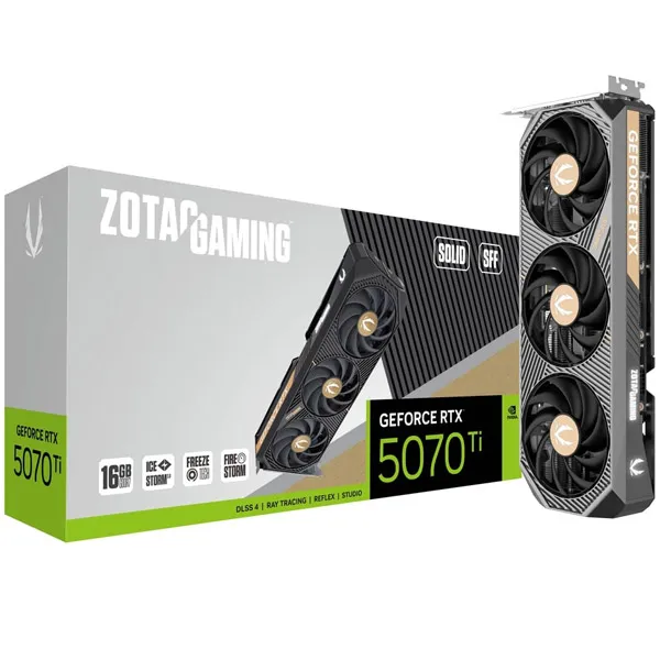 کارت گرافیک RTX 5070 Ti ZOTAC GAMING SOLID SFF OC 16GB