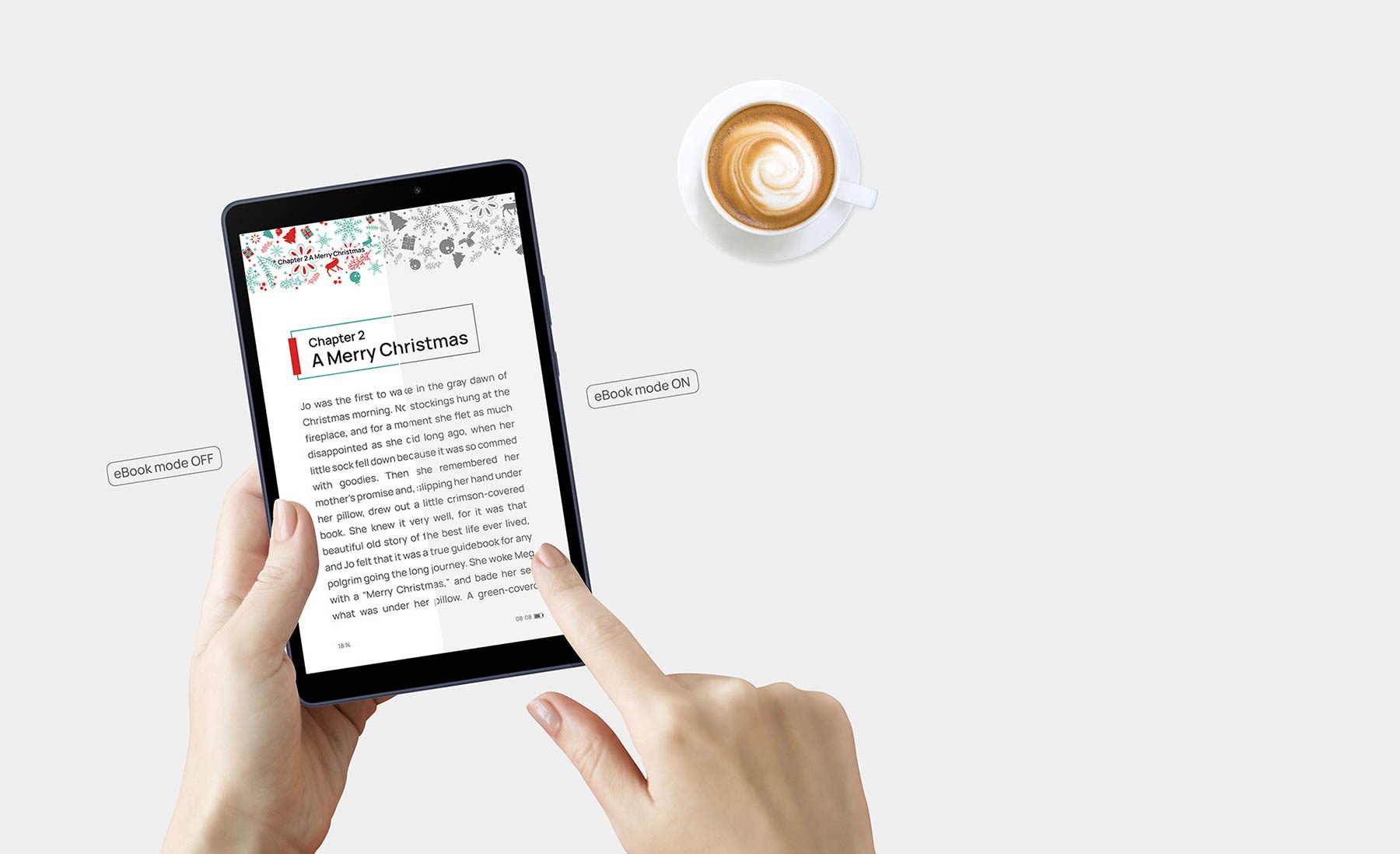 قابلیت ebook در تبلت هواوی MatePad T8