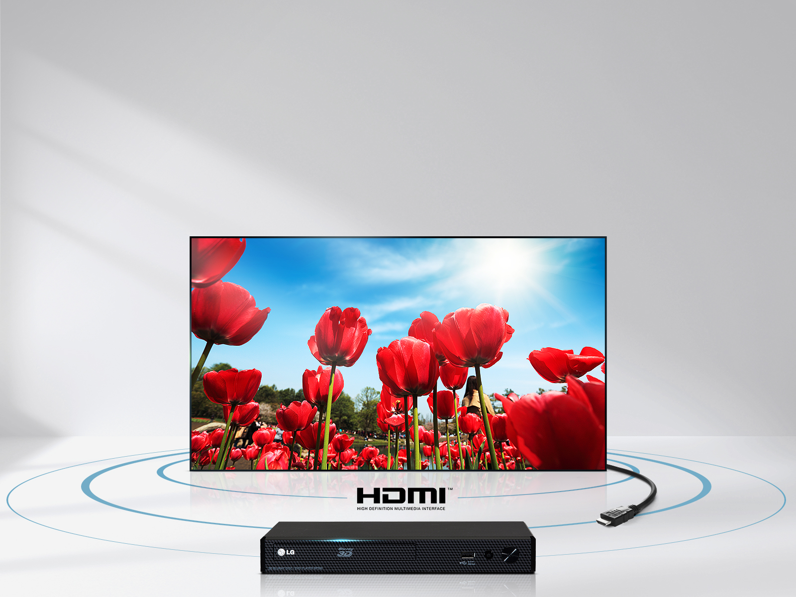 انتقال سیگنال های صوتی و تصویری از طریق کابل HDMI به تلویزیون 43LJ550