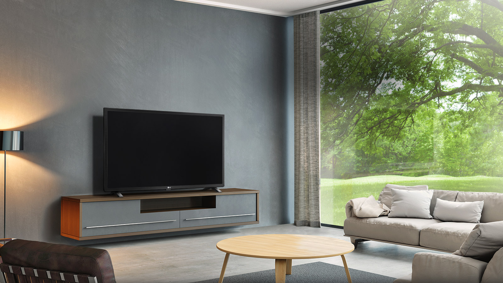 طراحی ساده و زیبای تلویزیون ال جی 43LM5500