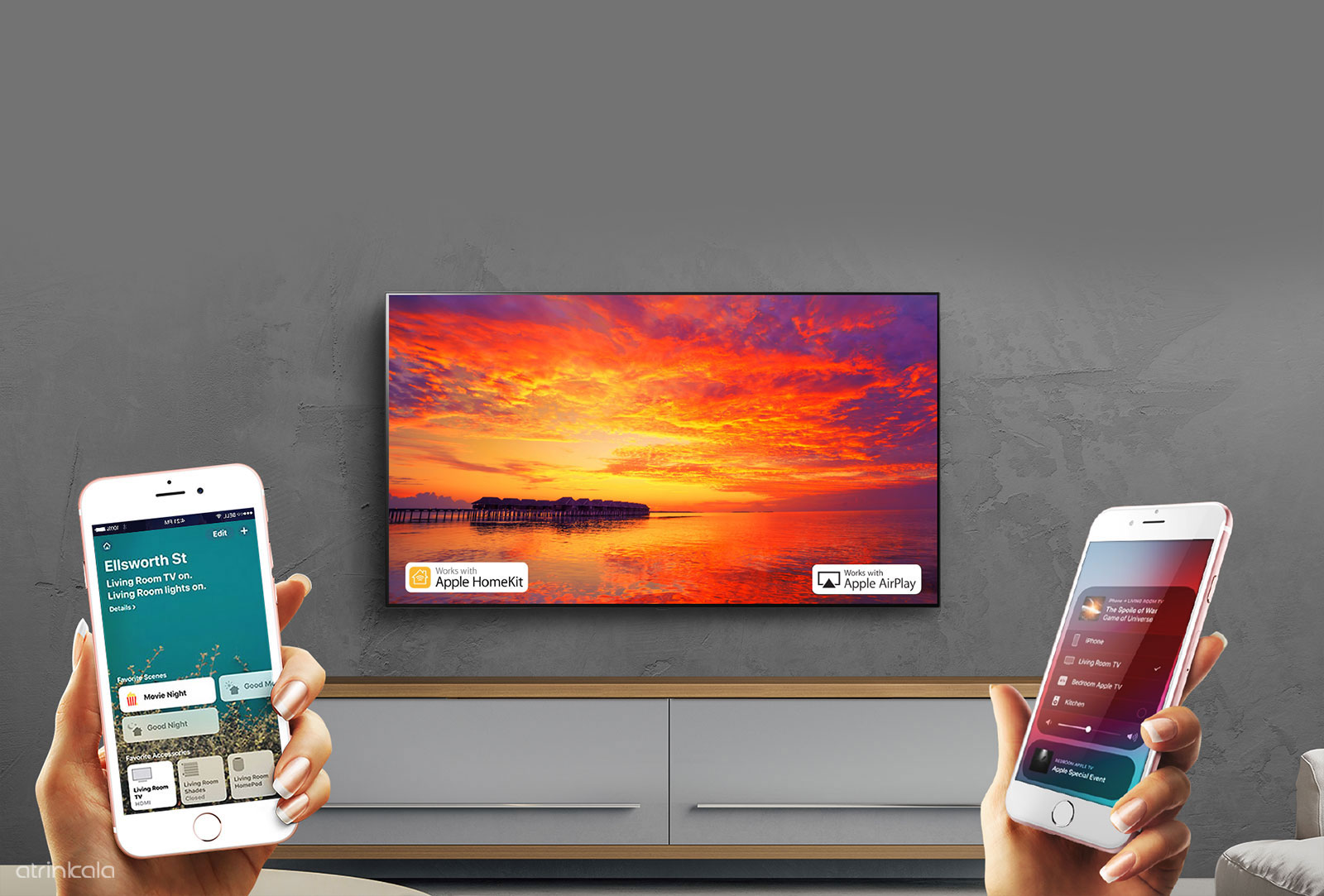 فناوری apple airplay 2 در تلویزیون ال جی 50um751