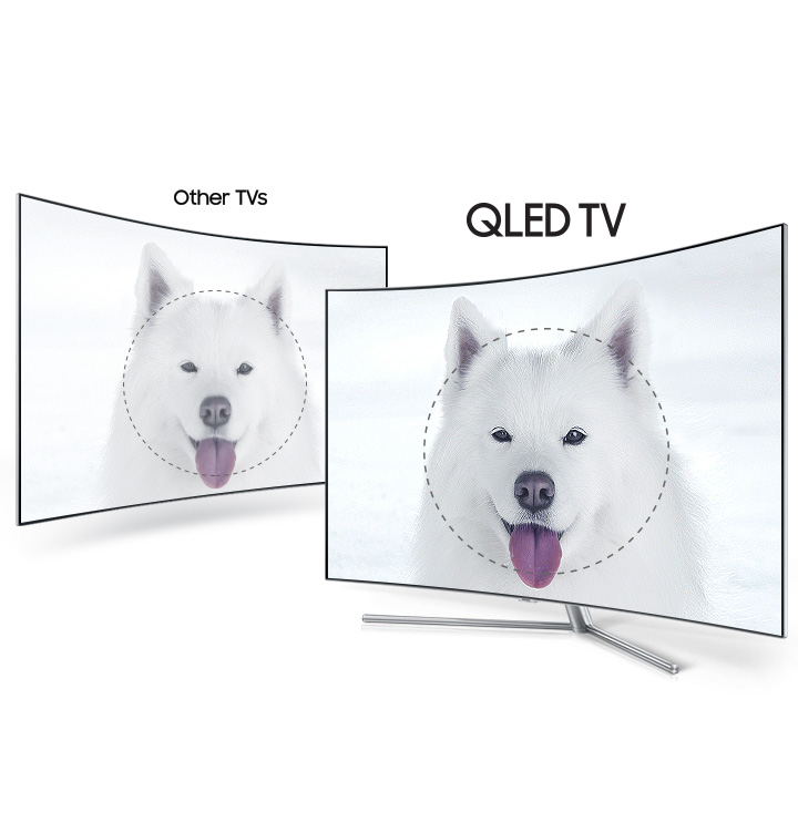 تفاوت کیفیت چشمگیر تلویزیون 65 اینچ منحنی سامسونگ مدل 65Q7C با سایر تلویزیون ها